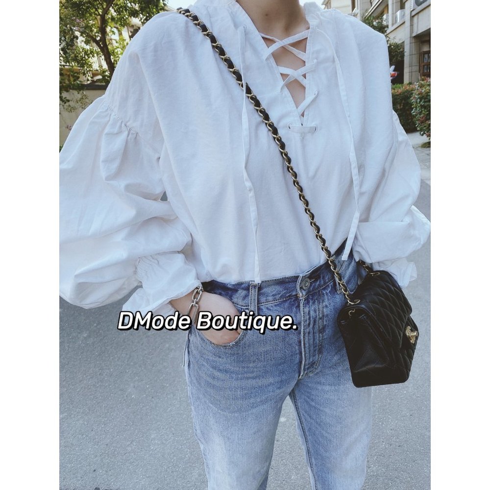 White cotton blouse